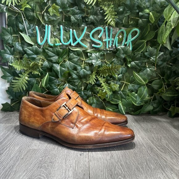 Magnanni Marco II Cuero Single Monk Strap size 15 Loafer READ main image 14